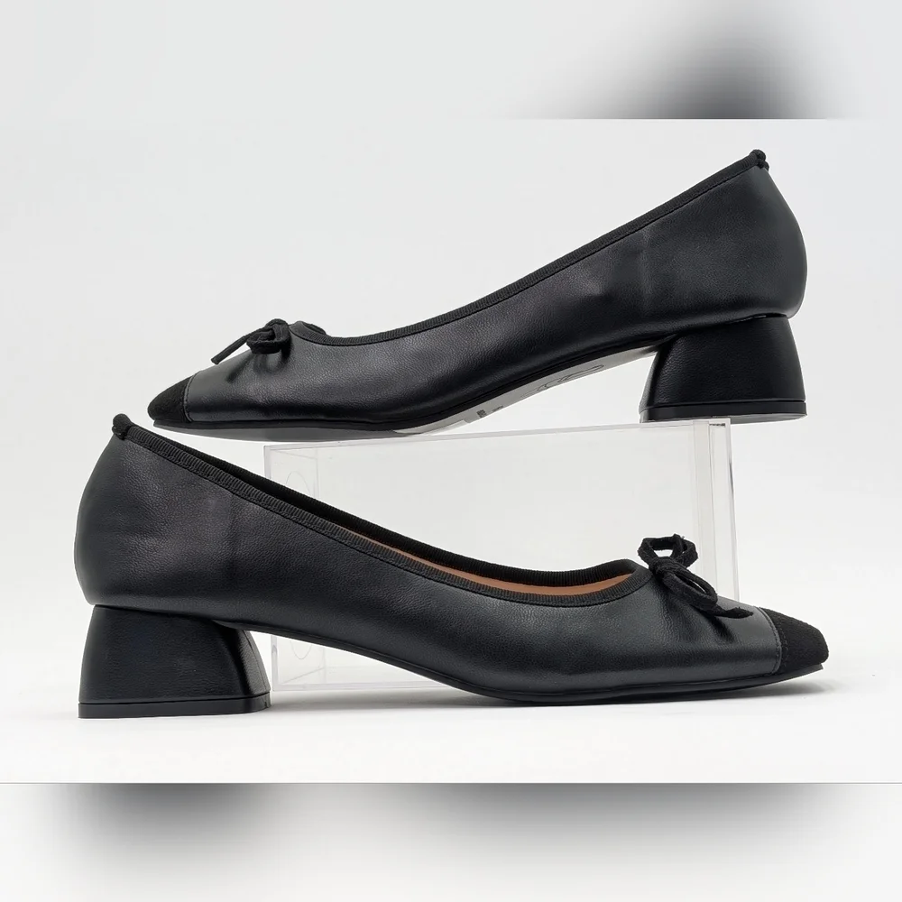 NWOT C. Paravano Toe Bowknot Ballet Flats Size US 8.5 EU 39 - Picture 5 of 16